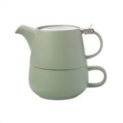 Maxwell & Williams Tea For One Κεραμικό Πράσινο Tint Φλιτζάνι με Τσαγιέρα 450ml