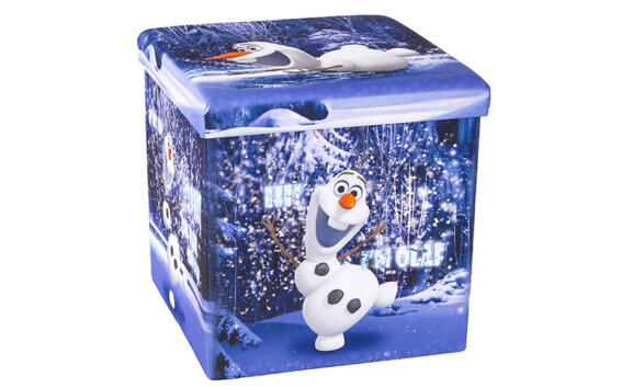 Παιδικό Σκαμπό Πτυσσόμενο με Αποθηκευτικό Χώρο με θέμα τον OLAF 38x38x38cm, Homa 109045