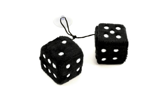 Διακοσμητικά Χνουδωτά Ζάρια για το Αυτοκίνητο με βεντούζα, All Ride 02988