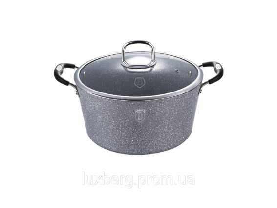 Berlinger Haus BH-1153Ν Αντικολλητική Κατσαρόλα 28cm με Τριπλή Μαρμάρινη Επίστρωση Stone-Touch