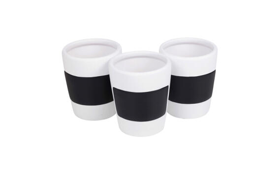 Arti Casa 46410 Σετ Πήλινες Γλάστρες 3 τεμ. για 3 διαφορετικούς σπόρους σε Λευκό χρώμα