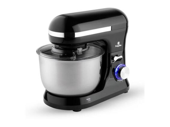 Berlinger Haus Κουζινομηχανή Μίξερ mixer 1000W με Ανοξείδωτο Κάδο 4.5lt, Black Silver, BH-9498