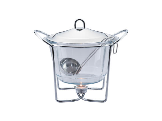 Berlinger Haus Γυάλινο Πυρίμαχο Σκεύος Σούπας 4Lt, με Ανοξείδωτη Βάση, BH-1384