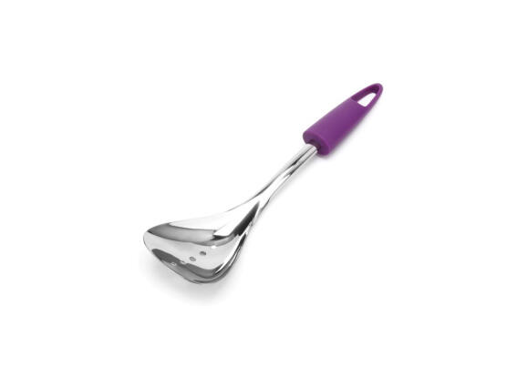 Luigi Ferrero Τρυπητή Κουτάλα από Ανοξείδωτο ατσάλι με Μωβ λαβή, FR-1913