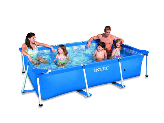 Intex Πισίνα για Εξωτερικό χώρο 300x200x75cm με Μεταλλικό Σκελετό σε Μπλε χρώμα, 28272