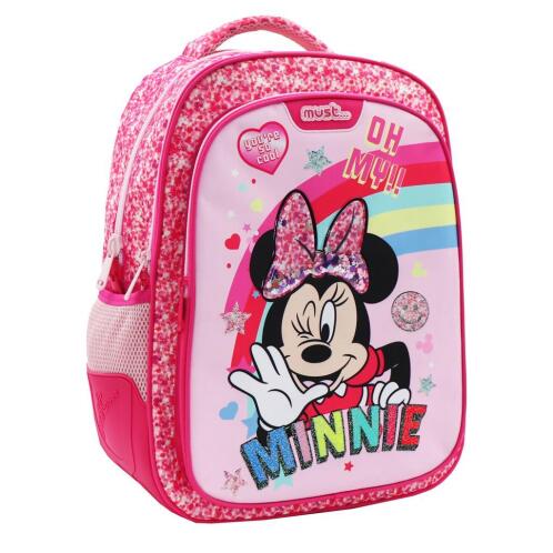 Disney Σχολική Τσάντα Πλάτης Δημοτικού Minnie Mouse Oh My Minnie Must 3 Θήκες