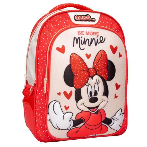 Disney Σχολική Τσάντα Πλάτης Δημοτικού Minnie Mouse Be More Minnie Must 3 Θήκες