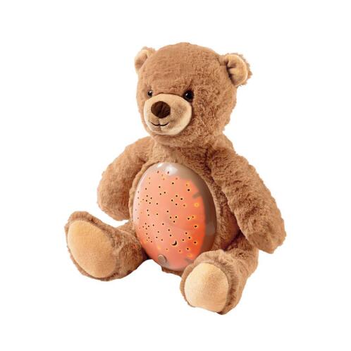 Λούτρινο Φωτάκι Αρκουδάκι Luna Toys  με Προβολέα Led 25xX27x19εκ.