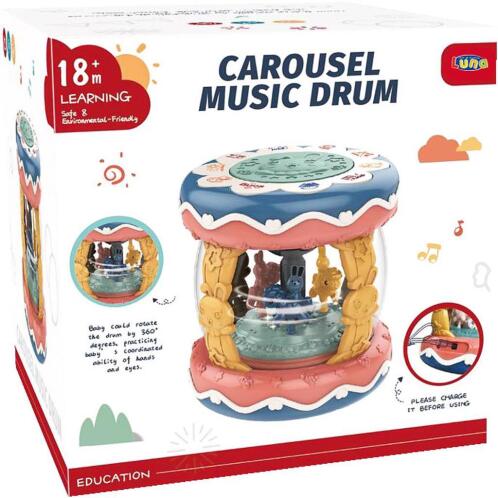 Καρουσέλ Luna Toys με φως και μουσική 19,5x19,5x19,5εκ.