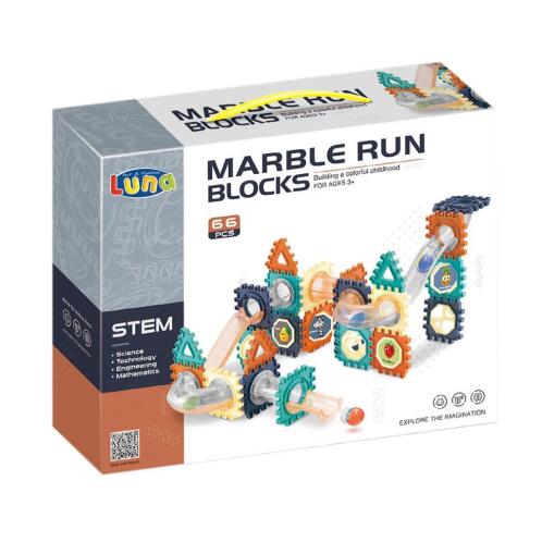 STEM Παιχνίδι Luna Toys με Τουβλάκια 66 Τμχ.