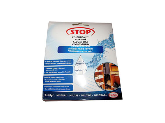 Henkel Σετ 2 τεμάχια 50gr Στοπ στην Υγρασία με Σακουλάκια που Γίνονται Ζελέ με Ουδέτερο Άρωμα, 43466