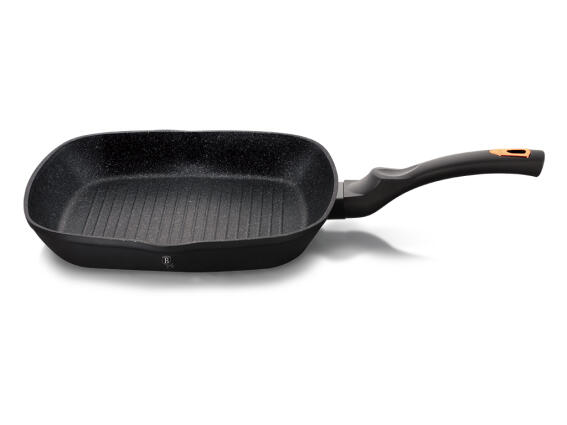 Berlinger Haus BH-1794 Αντικολλητικό Τηγάνι Γκριλ Grill 28cm με Τριπλή Μαρμάρινη Επίστρωση