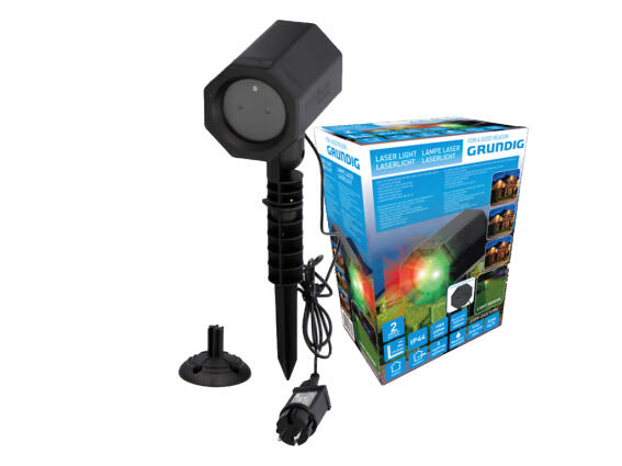 Grundig Χριστουγεννιάτικος Προβολέας Laser Νυχτερινός Γιορτινός Φωτισμός με αισθητήρα Κίνησης 06703