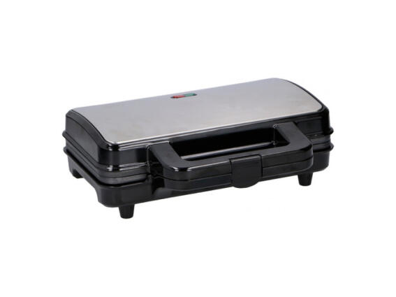 Dunlop Τοστιέρα Σαντουιτσιέρα 900W Toast-Sandwich maker XL σε Μαύρο-Ασημί χρώμα, 06400