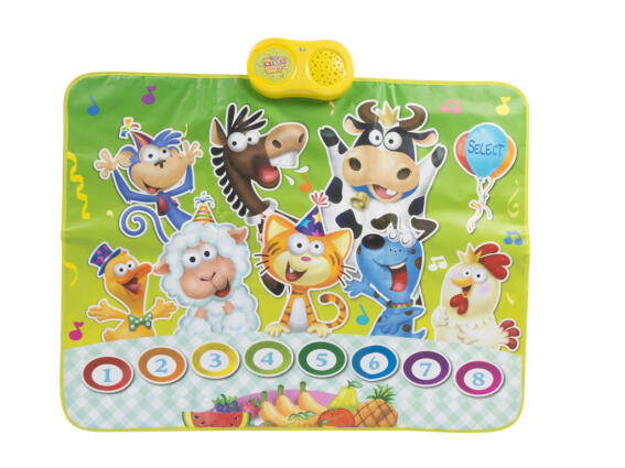 Eddy Toys Παιδικό Χαλάκι Παιχνιδιού με 8 ήχους ζώων, 90x70cm 07520