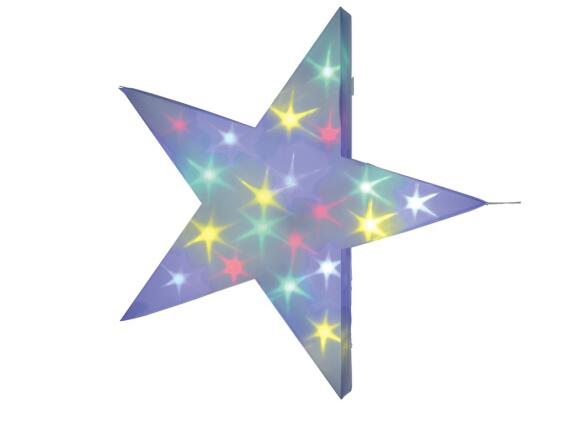 Christmas Gifts Διακοσμητικό Χριστουγεννιάτικο Φωτιστικό Αστέρι και εναλλαγή χρωμάτων 50x10cm,79897