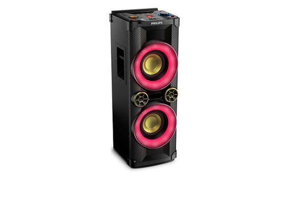 Philips Sound Tower Ηχεία Bluetooth NTX400/12 Μαύρο 1000W RMS NFC Radio USB
