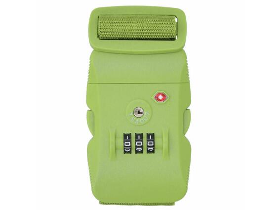 Ιμάντας για Αποσκευές και Βαλίτσες με TSA Κωδικό Ασφαλείας, 190x5cm, Dunlop Travel Πράσινο