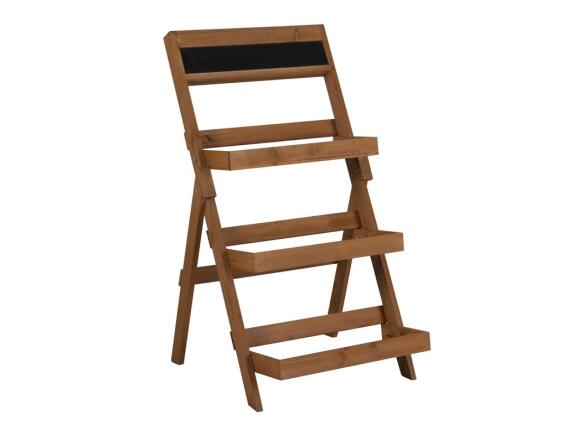 Ξύλινη Βάση Σταντ για Λουλούδια και Γλάστρες με 3 επίπεδα κατάλληλη, 76x45x42cm, Lifetime Garden