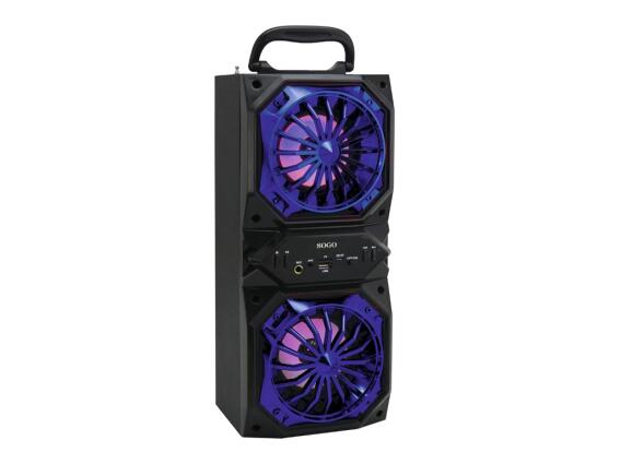 Sogo Φορητό Επαναφορτιζόμενο Ηχείο Bluetooth Καραόκε με Μικρόφωνο σε Μαύρο Μπλε χρώμα, ALT-SS-8447-B