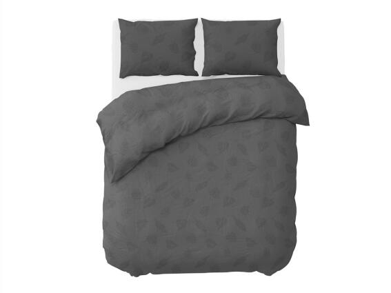 Pierre Cardin Σετ Διπλή Παπλωματοθήκη 200 x 220 cm με 2 Μαξ/κες σε Γκρι χρώμα, Botanical Leaves