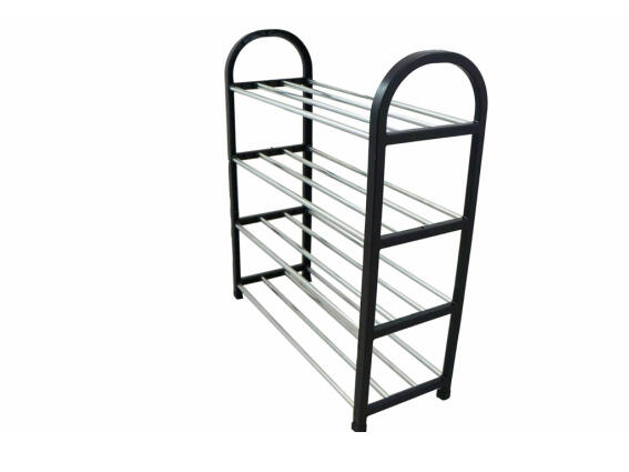 Μεταλλική Παπουτσοθήκη Stand με 4 Ράφια για Αποθήκευση 8 Ζευγαριών Παπουτσιών, 50x19x57cm