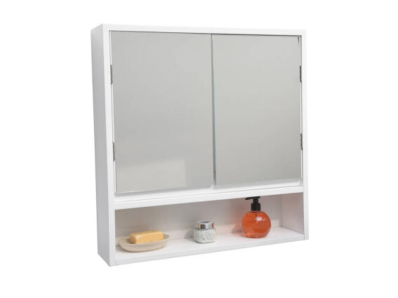 Evideco Ορθογώνιος Καθρέπτης Μπάνιου με Ντουλάπι 9908100 56.13x57.91cm