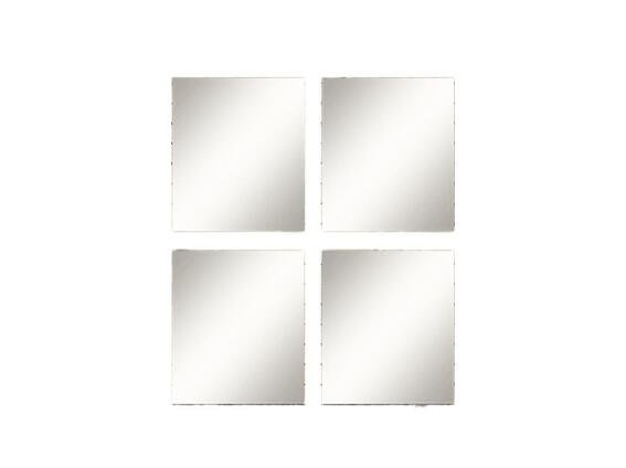 Cb Σετ Επιτοίχιοι Τετράγωνοι Καθρέπτες 4 Τεμαχίων, με  30x30 cm
