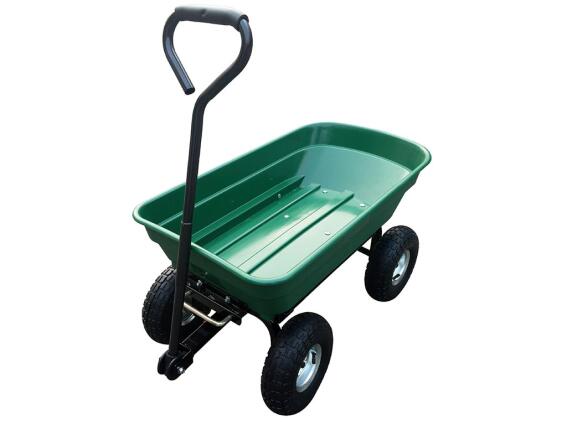Herzberg Καρότσι Μεταφοράς Ρυμουλκόμενο, 75lt, για τον κήπο με λαβή,96x52x23cm,  HG-8028-75
