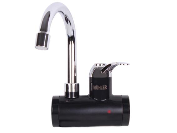 Muhler Επιτοίχιoς ηλεκτρικός ταχυθερμαντήρας 3000 Watt σε μαύρο χρώμα, FWH-3300W