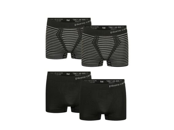 Pierre Cardin Σετ Ανδρικά Μποξεράκια  σε μαύρη απόχρωση, 4-pack flatpack Boxers XXLarge