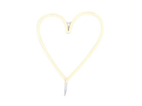 BOA Design LED Διακοσμητικό Φωτιστικό σε σχήμα Καρδιάς με χρονοδιακόπτη και καλώδιο 0.5m, 38x30cm