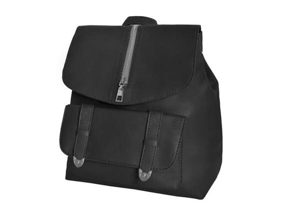 Aria Trade Γυναικεία Τσάντα Πλάτης Backpack σε μαύρο χρώμα, 12x27.5x32cm