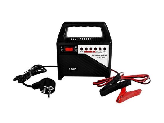 Φορτιστής Μπαταρίας Αυτοκινήτου 12V 4AMP και οθόνη LED, 16x8.5x18 cm