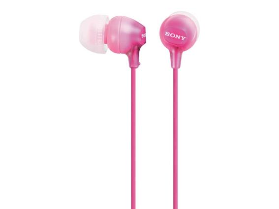 Sony Ακουστικά Ψείρες σε ροζ χρώμα 100mW με μήκος καλωδίου 1.2m, MDREX15LP