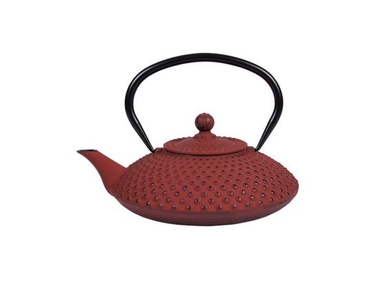 Εμαγιέ Τσαγιέρα από Μαντέμι με Φίλτρο σε Κόκκινο Χρώμα χωρητικότητας 1250ml