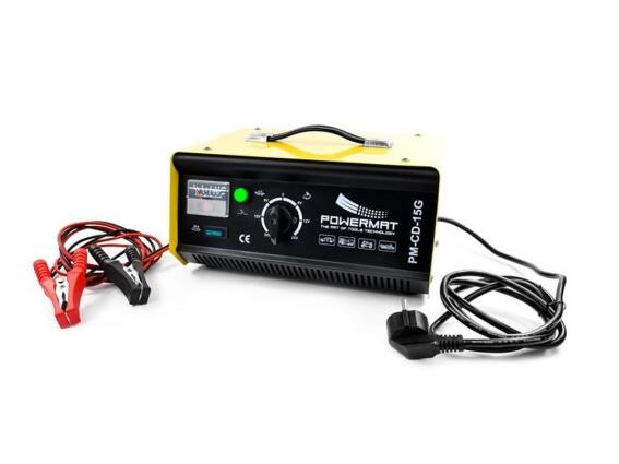 PowerMat PM-CD-15G Ηλεκτρικός Φορτιστής Μπαταρίας Αυτοκινήτου, Μοτοσυκλέτας και Σκαφών 6/12/24V