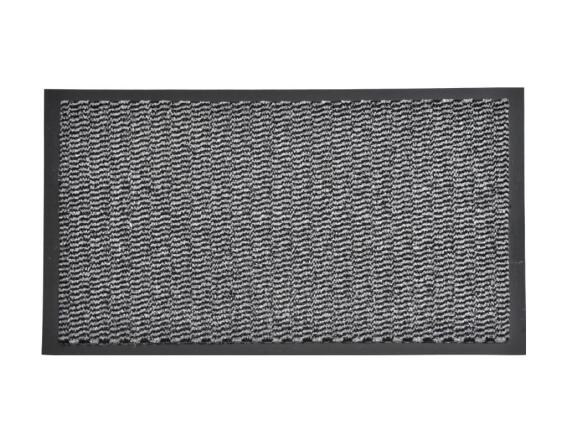 Πατάκι Χαλάκι εισόδου σε γκρι χρώμα με βάση από καουτσούκ 80x120 cm, Lisa