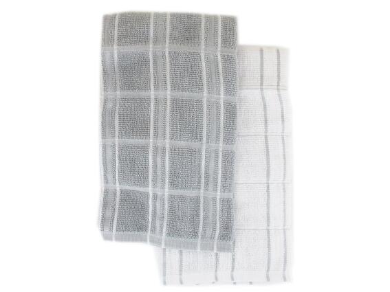 Aria Trade Σετ Βαμβακερή Πετσέτα Κουζίνας 2 τεμαχίων με σχέδιο, 50x50 cm, Andrew