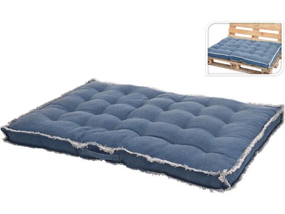 Μαξιλάρι για παλέτα σε μπλε χρώμα, 120x80x12 cm, Pallet cushion