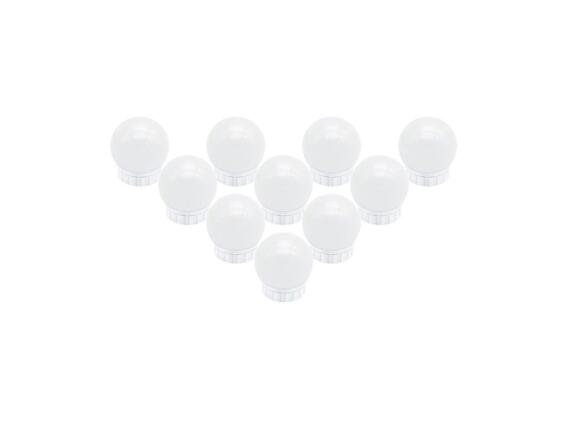Σετ Λάμπες με LED Φωτισμό 10 τεμαχίων για Καθρέφτη και 3 ρυθμίσεις χρώματος, LED lamps