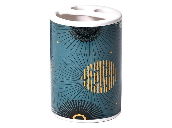 Aria Trade Θήκη για Οδοντόβουρτσες Επιτραπέζια Κεραμική 6377641 Πολύχρωμη Art Deco