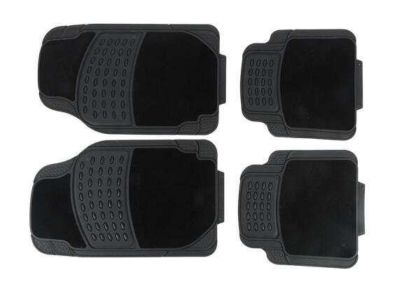 All Ride Σετ Πατάκια Αυτοκινήτου 4 τεμαχίων από Καουτσούκ σε μαύρο χρώμα