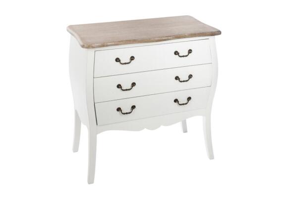 Aria Trade Ξύλινο Έπιπλο Εισόδου Κονσόλα με 3 συρτάρια, Chrysa, 75x38x76 cm