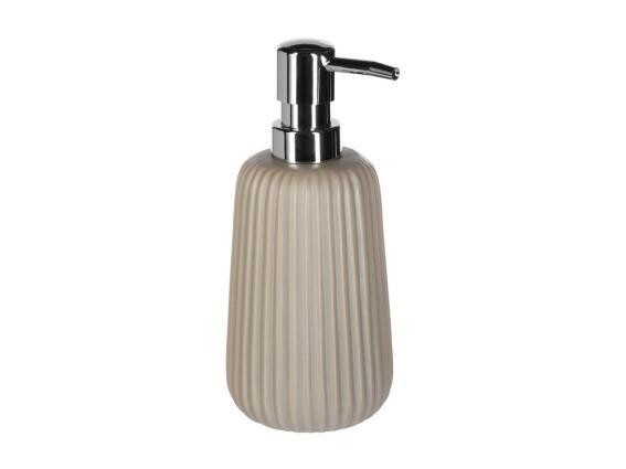 Διανεμητής Σαπουνιού Soap Dispenser με αντλία σε γκρι χρώμα, 9x9x18 cm