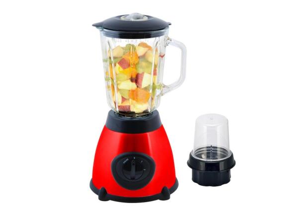 Royalty Line Γυάλινο Μπλέντερ Blender 500W 1.5Ltr με δοχείο άλεσης, RL-SME600.6 Κόκκινο