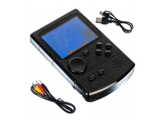 Aria Trade Μίνι Φορητή Κονσόλα Παιχνιδομηχανή με 256 Παιχνίδια, 2.5x8x12 cm, Mini Game Console