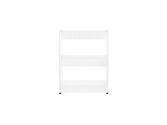 SPM Τρόλει Κουζίνας Πλαστικό σε Λευκό Χρώμα 3 Θέσεων 54.5x12.5x72.5cm