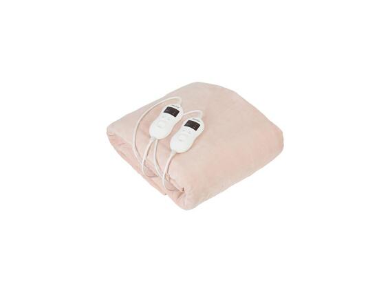 Camry CR-7424 Διπλή Ηλεκτρική Κουβέρτα 60W 150x160cm Σομόν