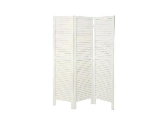 Παραβάν Ξύλινο Διαχωριστικό Χώρου σε λευκό χρώμα, 170X120x40cm